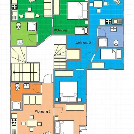 Appartement Ferienwohnung-1 *